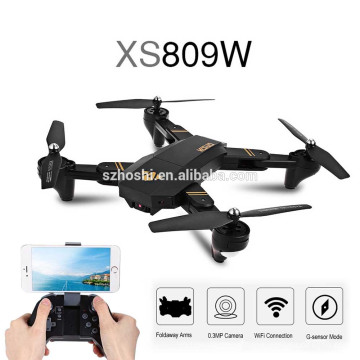 TIANQU XS809HWG Foldable Pocket Drone HD Camera With Wide Angle Wifi FPV Camera Drone VISUO XS809WH Airselfie Drone VS 8807drone
 